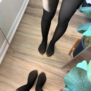 SOLD NEW Fleece Lined Illusion Tights